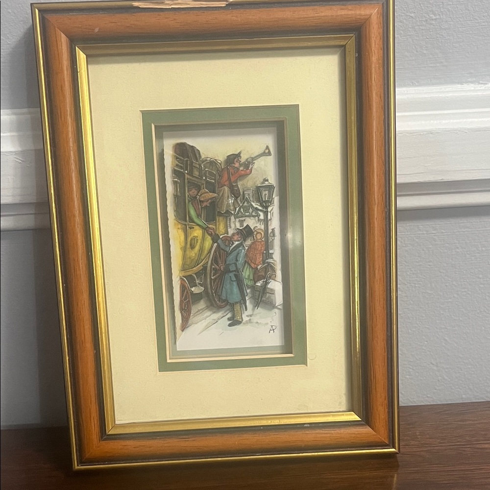 VINTAGE FRAMED ANTON PIECK Framed Vintage Dutch Art 3 D decoupage HOME DECOR